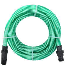 Siurbimo žarna su PVC jungtimis, žalios spalvos, 4m, 22mm