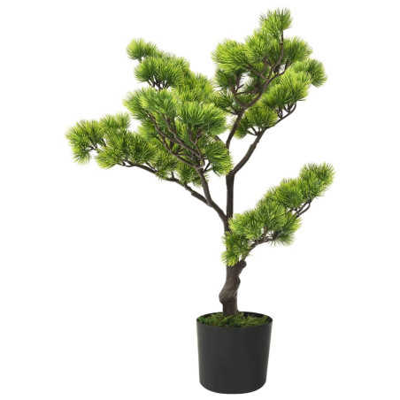 Dirbtinis pinus bonsai medelis su vazonu, 60cm, žalios spalvos