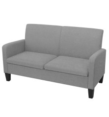 Dvivietė sofa, 135x65x76, šviesiai pilka