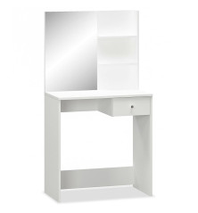 Kosmetinis staliukas, med. drožlių plokštė, 75x40x141 baltas