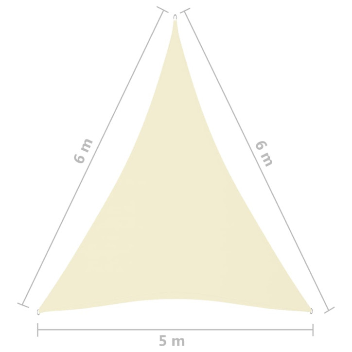 Uždanga nuo saulės, kreminė, 5x6x6m, oksfordo audinys