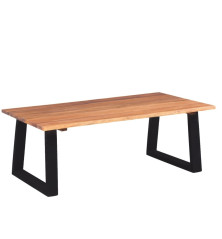Kavos staliukas, masyvi akacijos mediena, 110x60x40 cm