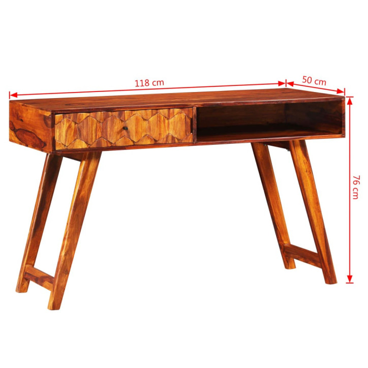 Rašomasis stalas, rausvosios dalbergijos mediena, 118x50x76cm