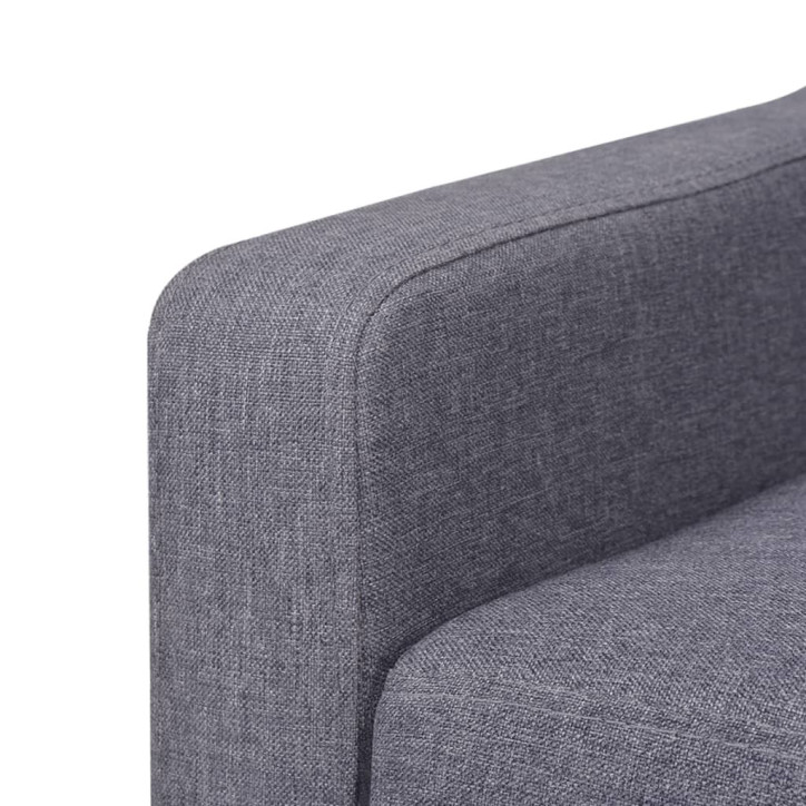 Dvivietė sofa, audinys, pilka