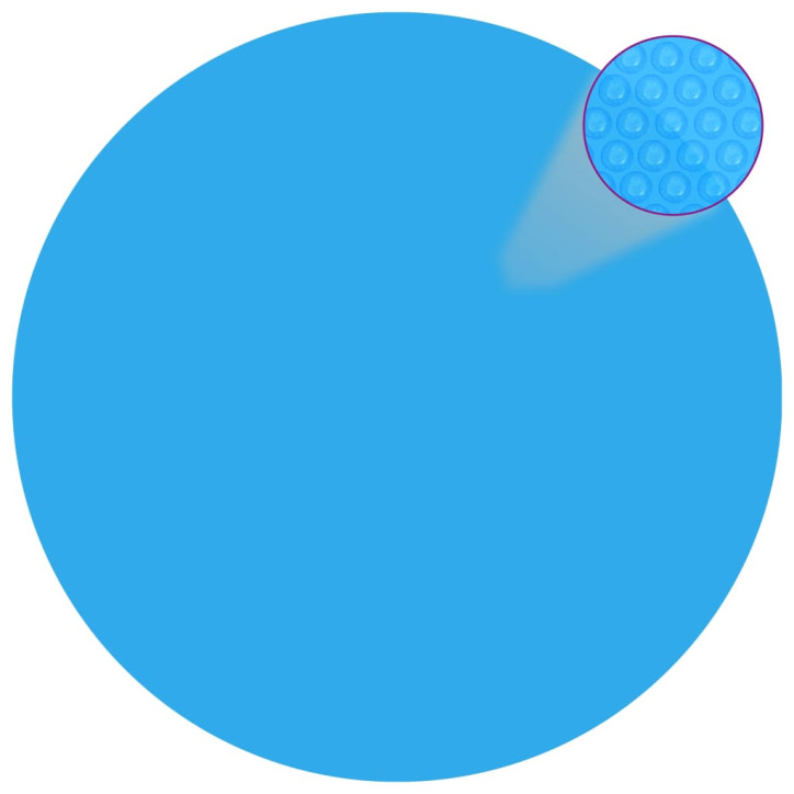 Plūdur. saulės šviesą sugerianti baseino plėvelė, 455cm, mėl.