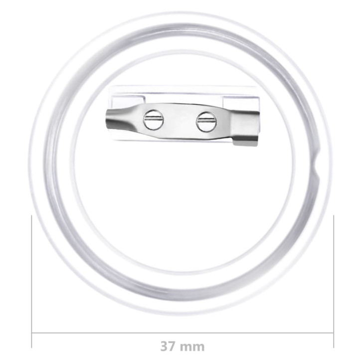 Ženkliukų rinkinys su smeigtukais, 100vnt., akrilas, 37mm