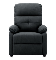 Elektrinė atlošiama kėdė, tamsiai pilkos spalvos, audinys