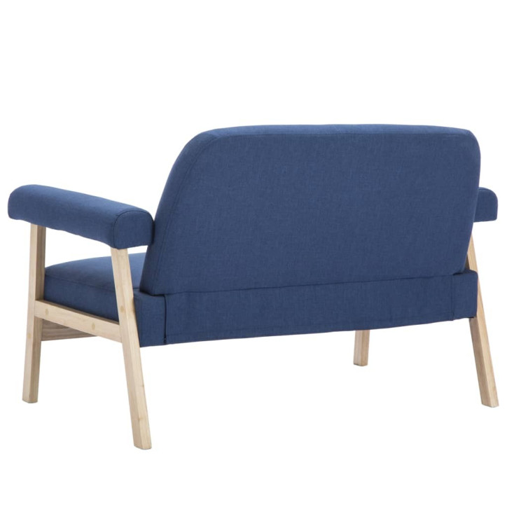 Dvivietė sofa, audinys, mėlyna