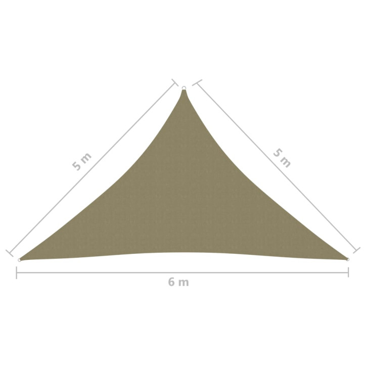 Uždanga nuo saulės, kreminė, 5x5x6m, oksfordo audinys