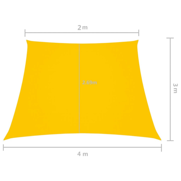 Uždanga nuo saulės, geltonos spalvos, 2/4x3m, oksfordo audinys