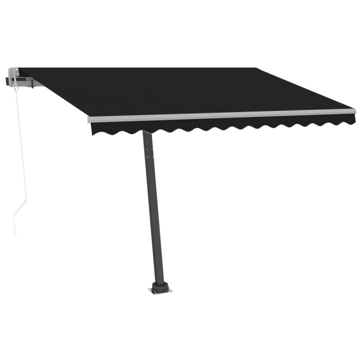 Automatinė markizė su LED/vėjo jutikliu, antracito, 350x250cm