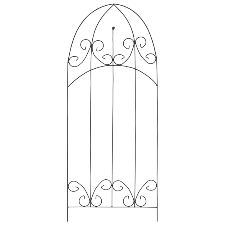 Stovai vijokliniams augalams, 3vnt., juodi, 40x100cm, geležis