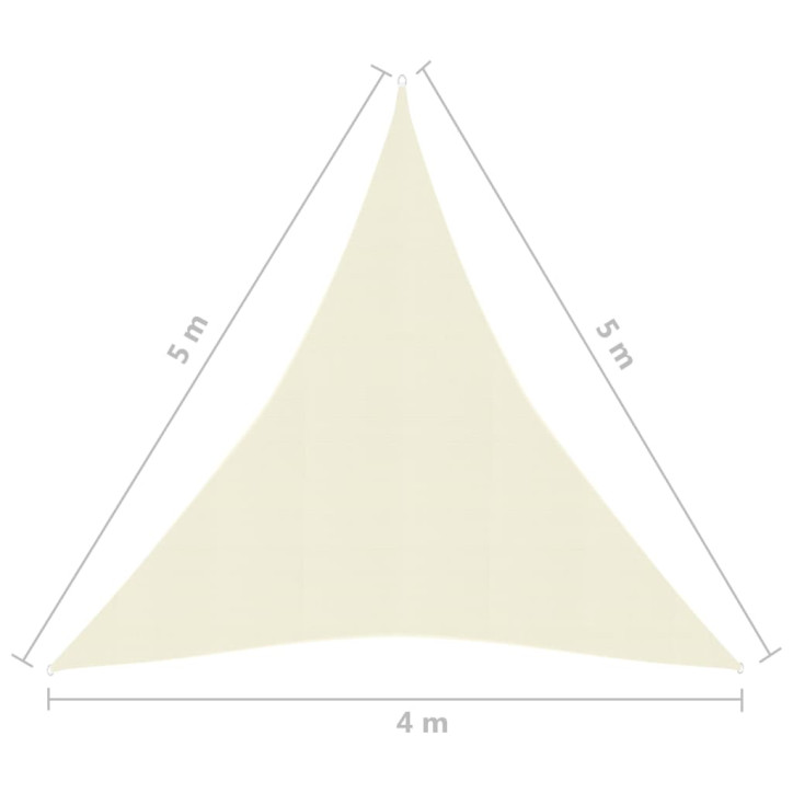 Uždanga nuo saulės, kreminės spalvos, 4x5x5m, HDPE, 160g/m²