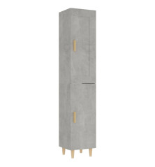 Komoda, betono pilkos spalvos, 35x34x180cm, apdirbta mediena