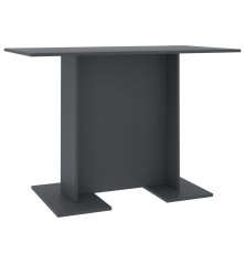Valgomojo stalas, pilkos spalvos, 110x60x75 cm, MDP