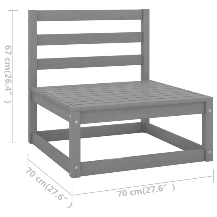 Trivietė sofa su pagalvėlėmis, pušies medienos masyvas