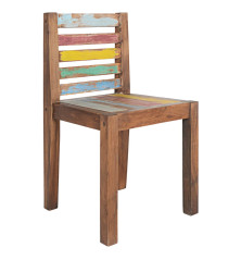 Valgomojo kėdės, 4vnt., perdirbtos medienos masyvas