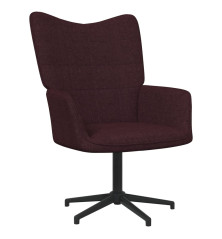 Poilsio kėdė, violetinės spalvos, audinys