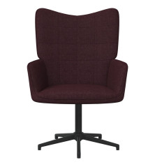 Poilsio kėdė, violetinės spalvos, audinys