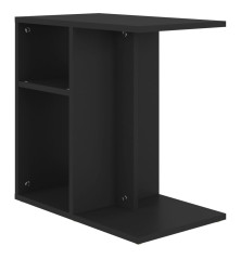 Šoninis staliukas, juodos spalvos, 50x30x50cm, MDP