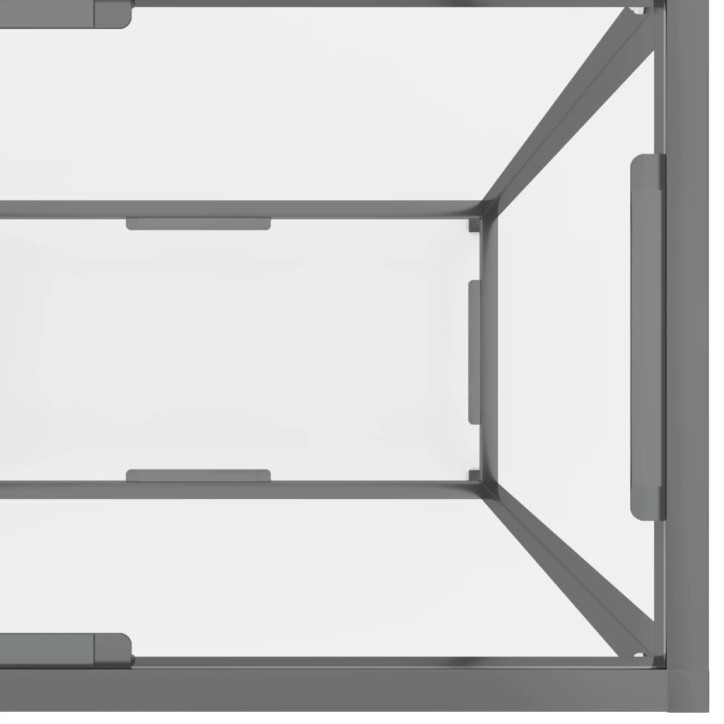 Konsolinis staliukas, skaidrus, 160x35x75,5cm, stiklas