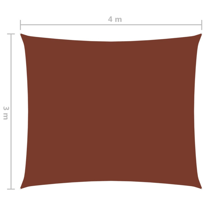 Uždanga nuo saulės, terakota, 3x4m, oksfordo audinys