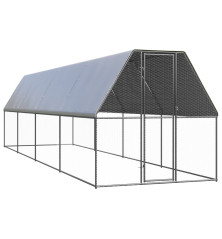 Lauko narvas viščiukams, 2x8x2m, galvanizuotas plienas