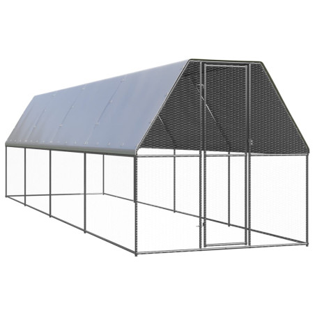 Lauko narvas viščiukams, 2x8x2m, galvanizuotas plienas