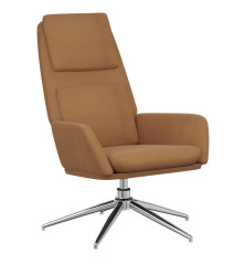 Poilsio kėdė, taupe spalvos, dirbtinė versta oda