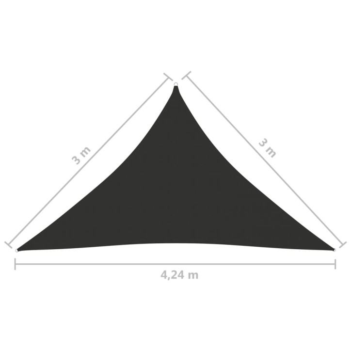 Uždanga nuo saulės, antracito, 3x3x4,24m, oksfordo audinys