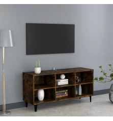 TV spintelė su metalinėmis kojelėmis, ąžuolo, 103,5x30x50cm