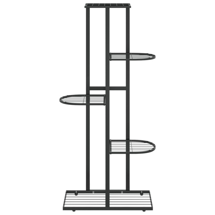 Stovas augalams, 5 lentynos, juodas, 43x22x98cm, metalas