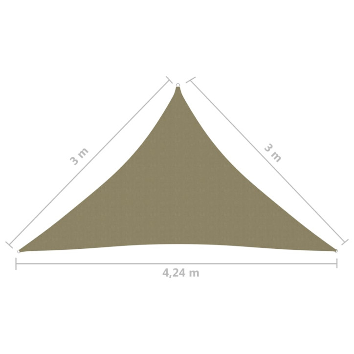 Uždanga nuo saulės, kreminė, 3x3x4,24m, oksfordo audinys