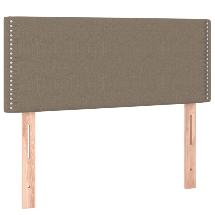 Galvūgalis su LED, taupe spalvos, 90x5x78/88cm, audinys