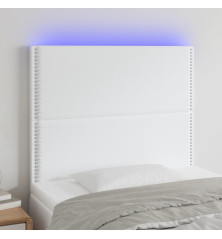 Galvūgalis su LED, baltos spalvos, 100x5x118/128 cm