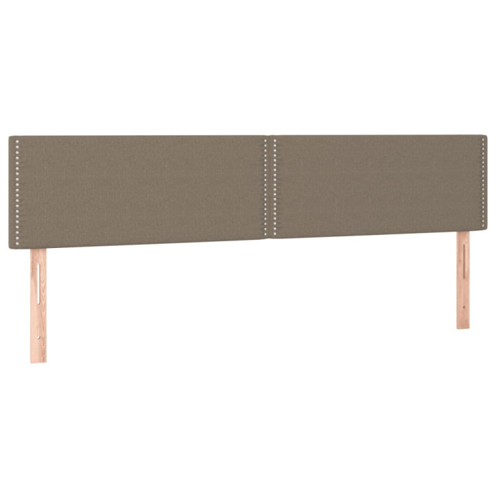 Galvūgalis su LED, taupe spalvos, 160x5x78/88cm, audinys