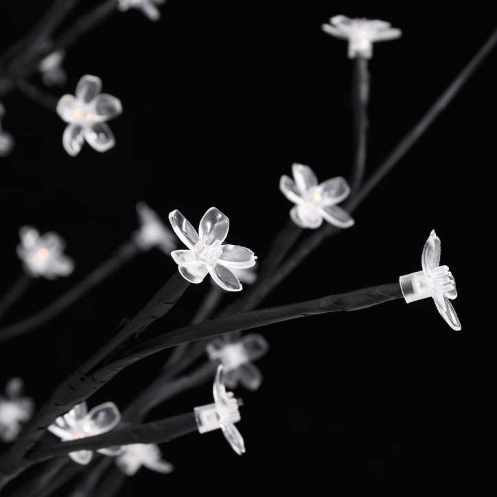 LED medis su vyšnių žiedais, 220cm, 220 šiltų baltų LED