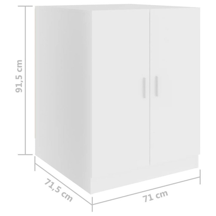 Skalbimo mašinos spintelė, baltos spalvos, 71x71,5x91,5cm