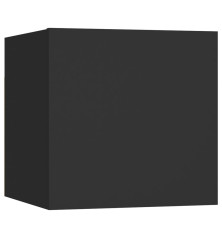 Naktinė spintelė, juodos spalvos, 30,5x30x30cm, MDP