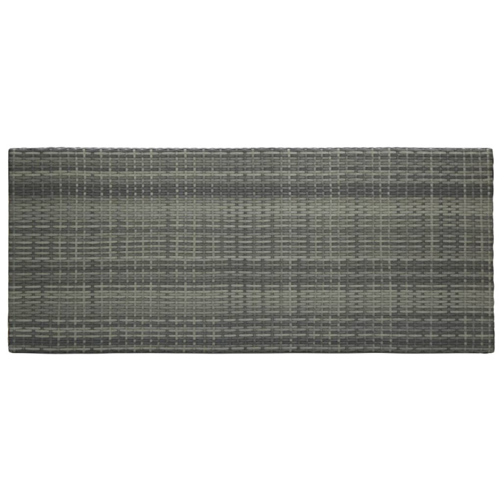 Sodo baro staliukas, pilkas, 140,5x60,5x110,5cm, poliratanas