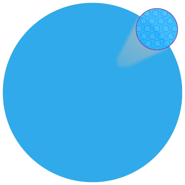 Plūdur. saulės šviesą sugerianti baseino plėvelė, 381cm, mėl.