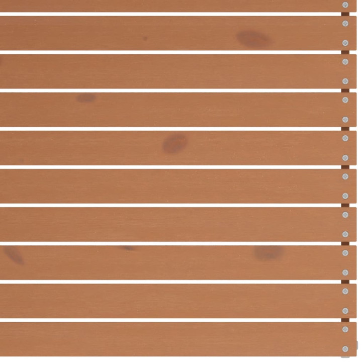 Sodo poilsio baldų komplektas, 8 dalių, rudas, pušies masyvas