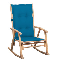 Supama kėdė su pagalvėle, bambukas (41894+314245)