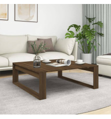 Kavos staliukas, rudas ąžuolo, 100x100x35cm, apdirbta mediena