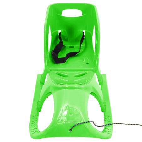 Rogės su sėdyne, žalios, 102,5x40x23cm, polipropilenas