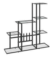 Stovas augalams, juodos spalvos, 94,5x25x88cm, metalas