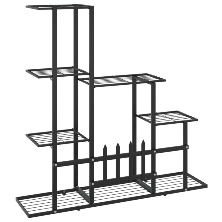 Stovas augalams, juodos spalvos, 94,5x25x88cm, metalas