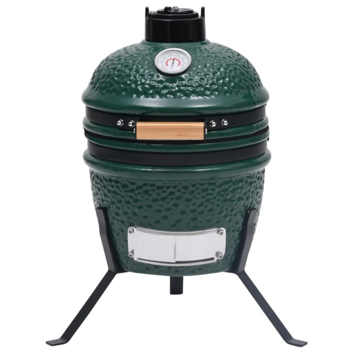 Keramikinė Kamado kepsninė-rūkykla, 56 cm, žalia spalva