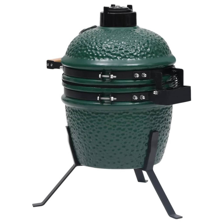 Keramikinė Kamado kepsninė-rūkykla, 56 cm, žalia spalva