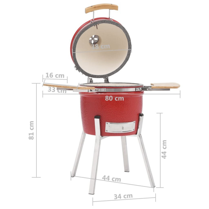 Kamado kepsninė-rūkykla, 81cm, keramika